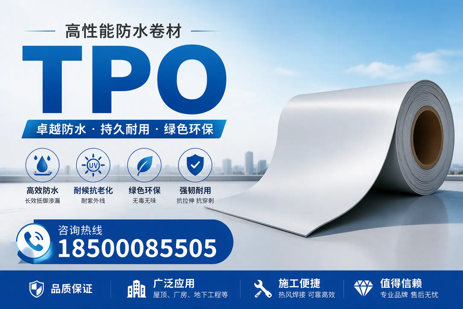 TPO材料的环保特性及其在唐山的应用